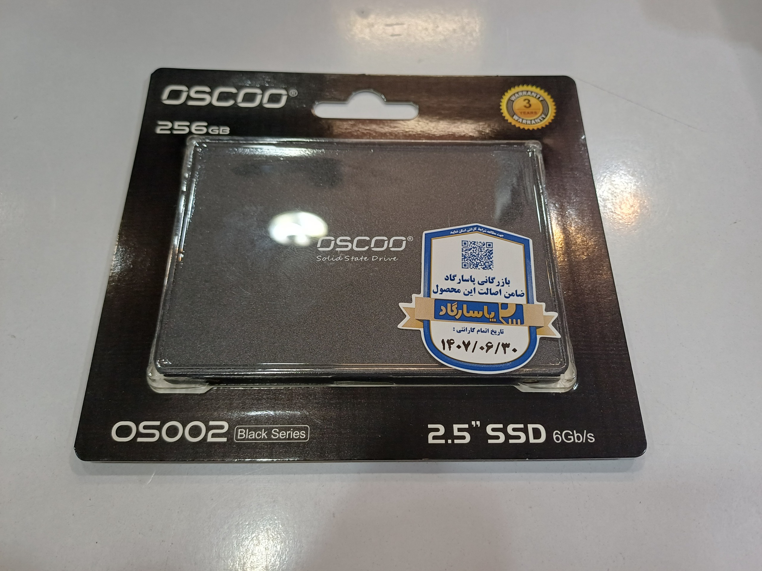حافظه SSD sata 256g oscoo black سری جدید
