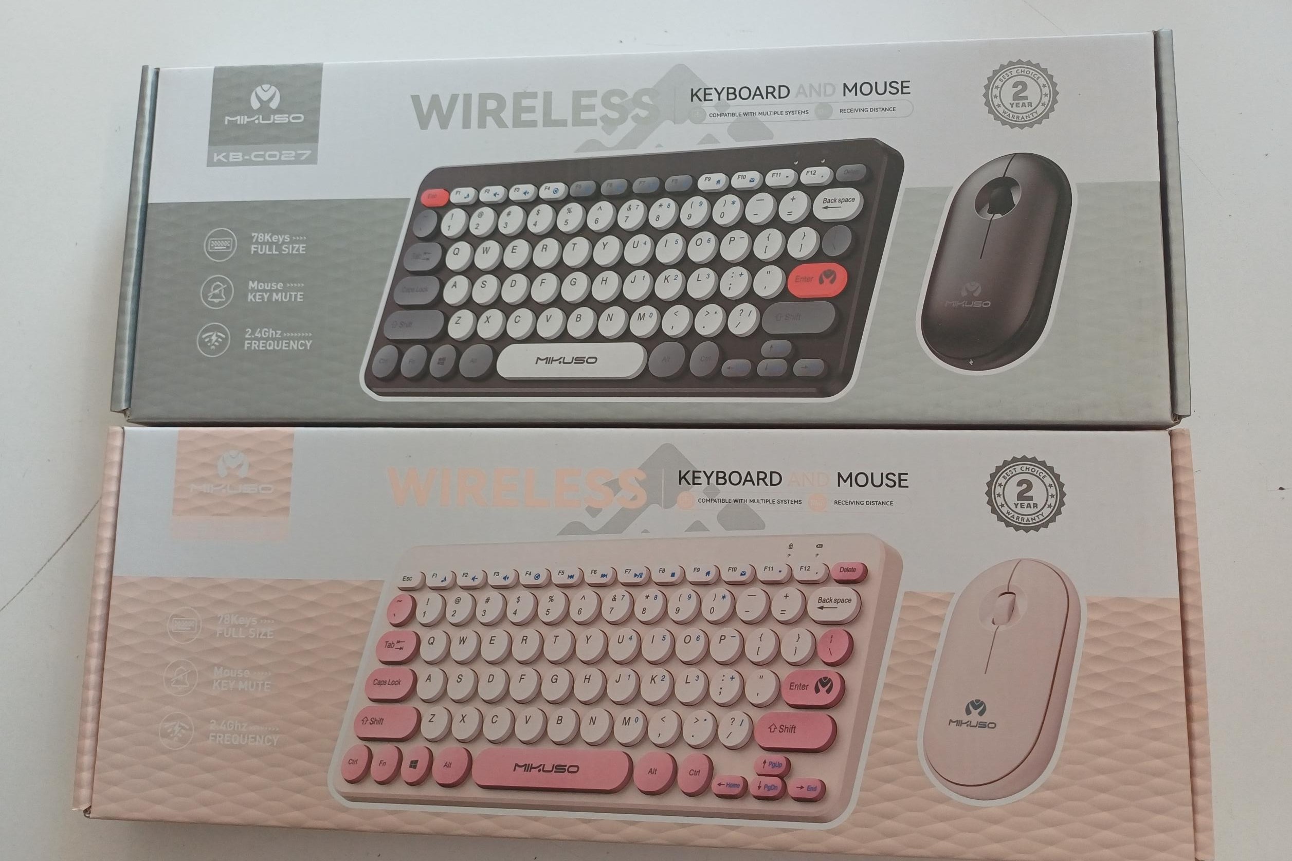 ست کیبورد و موس مینی درجه یک بی سیم میکاسو