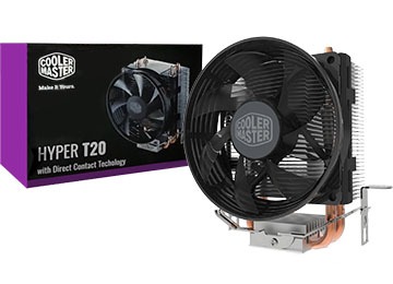 فن پردازنده cooler master  نور قرمز