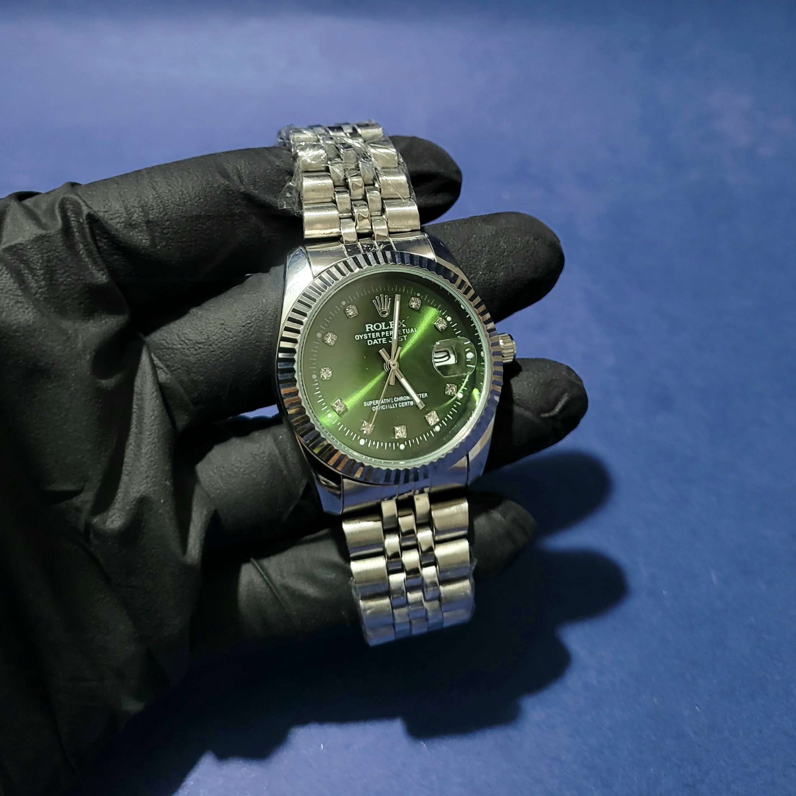 ساعت مچی مردانه رولکس تمام استیل تقویم دار