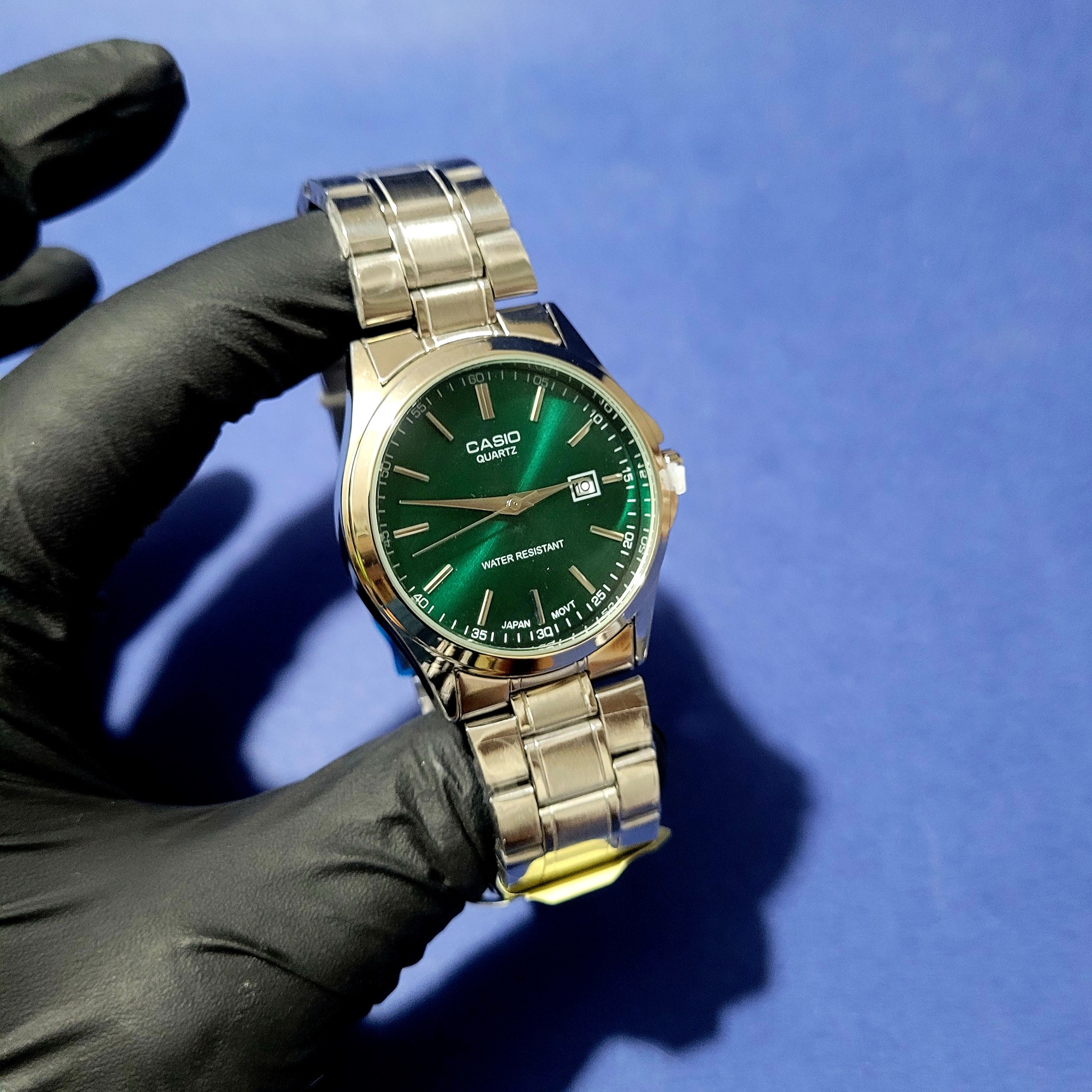 ساعت مچی مردانه کاسیو تمام استیل تقویم دار