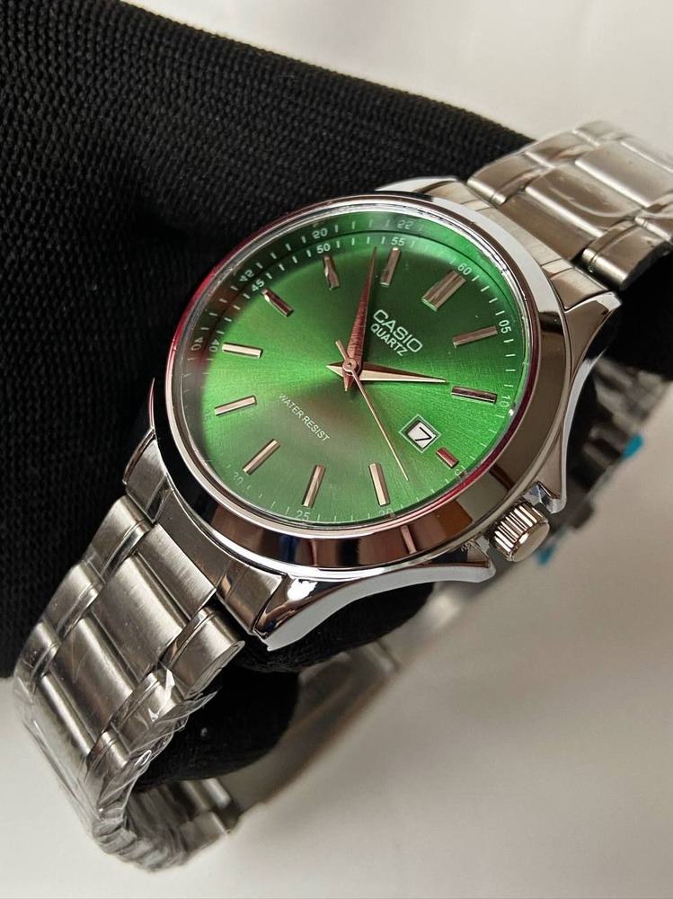 ساعت مچی مردانه کاسیو تمام استیل تقویم روزشمارفعال