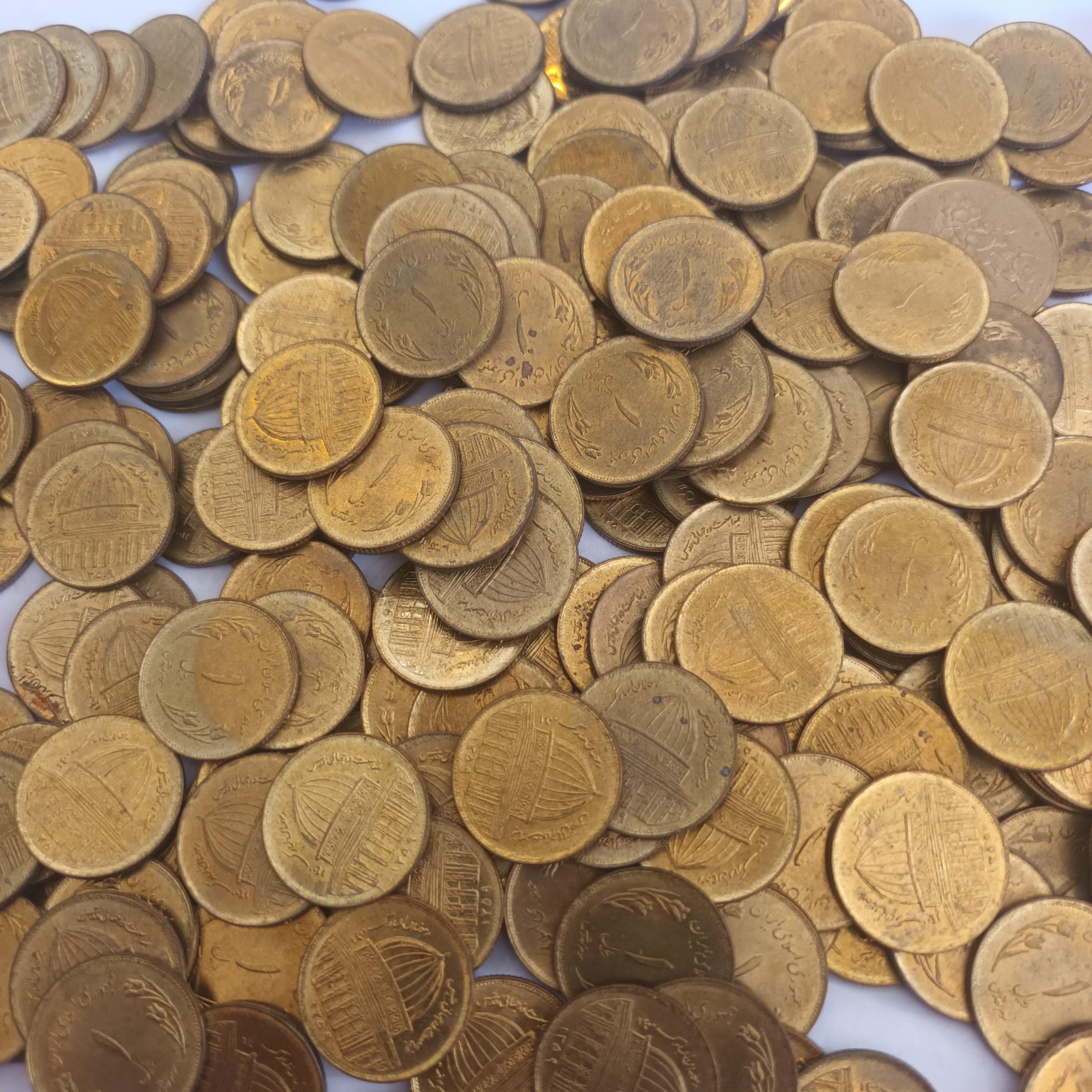 200 عدد سکه 1 ریال قدس بانکی