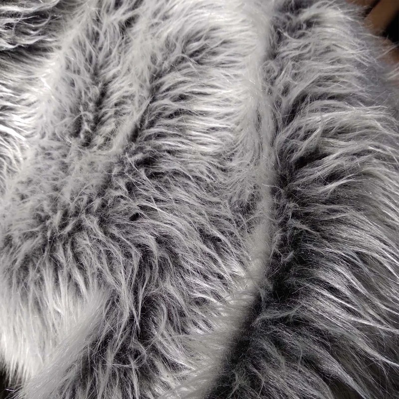 شال مبل خز پرز بلند(خاکستری) 180 در 100 سانتی متر