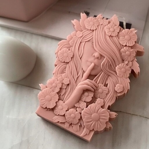 قالب شمع مدل سیلوانا دختر بهاری 10 سانتی