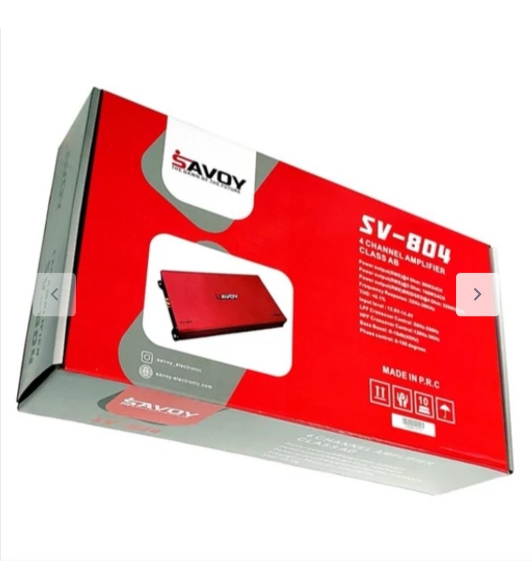 آمپلی فایر خودرو ساووی مدلSV-804 فول پکیج عالی