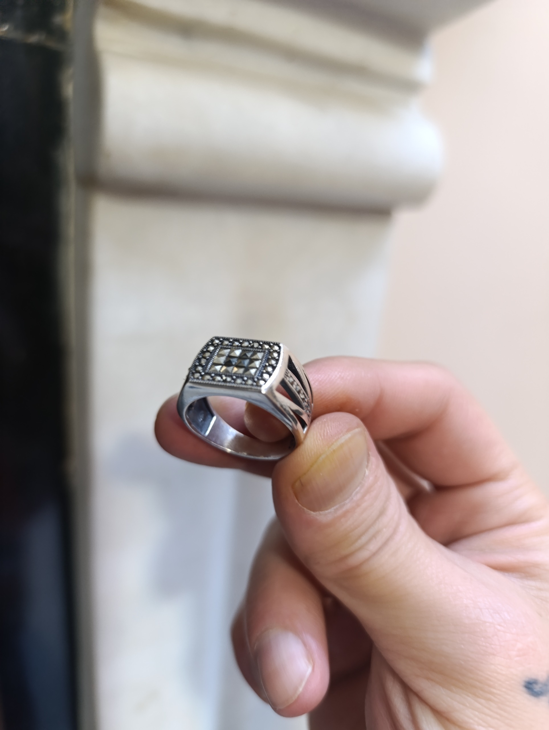 مزایده انگشتر نقره ایتالیاحدید مارکازیتی اسپرت