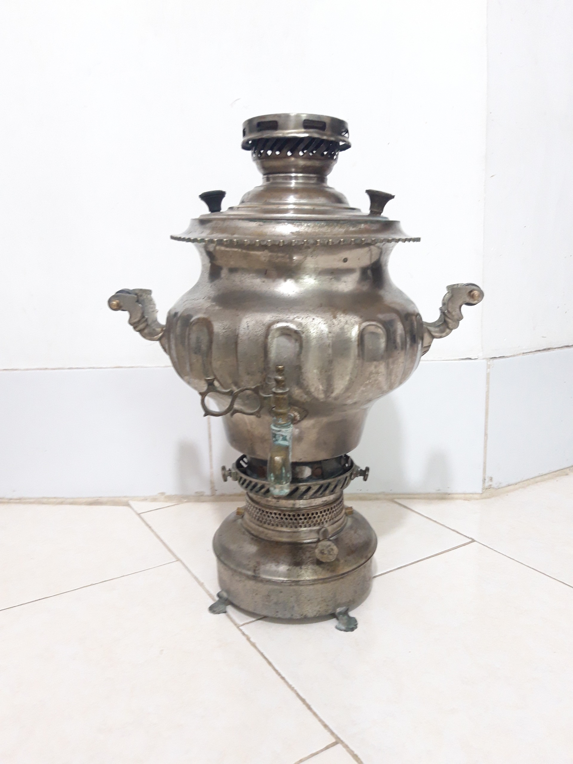 سماور قدیمی مادر بزرگ جهیزیه دهه40 خوشگل