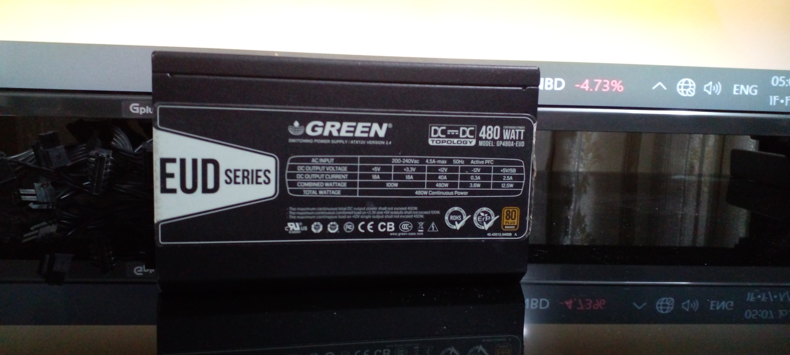 Power Green GP480A-EUD 80 Plus Bronze