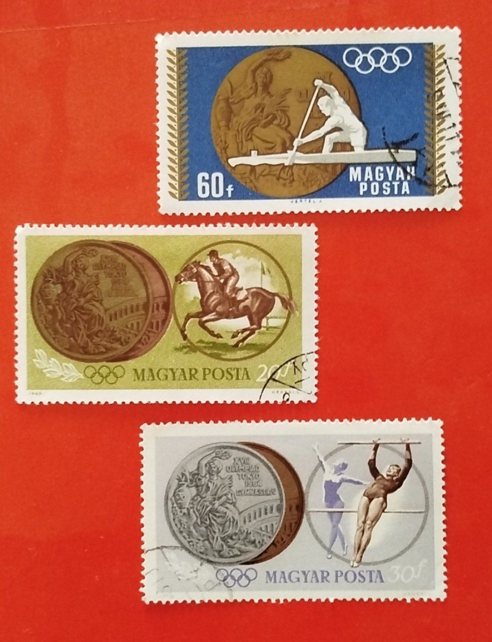 سه عدد تمبر ورزشی