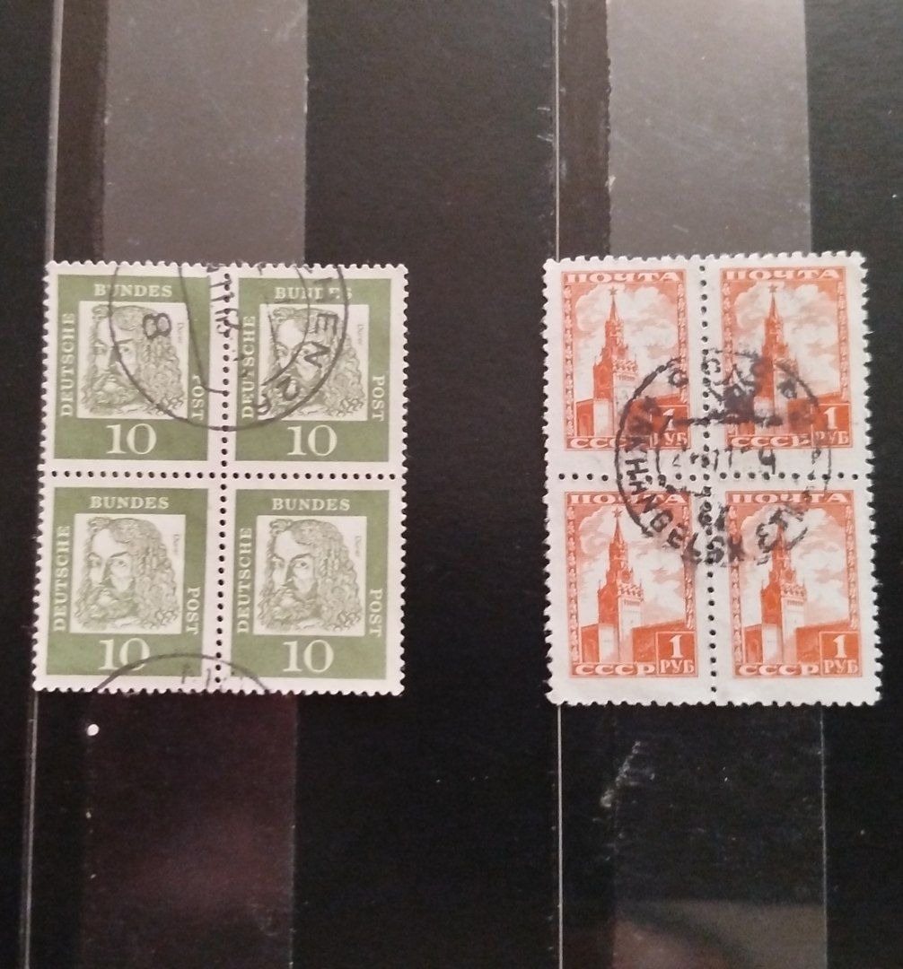 دو بلوک تمبر