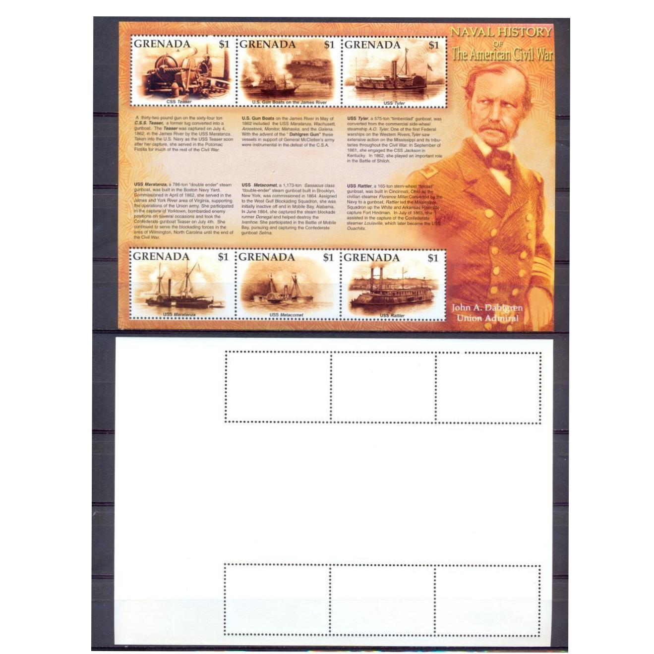 مینی شیت جنگهای دریایی آمریکا