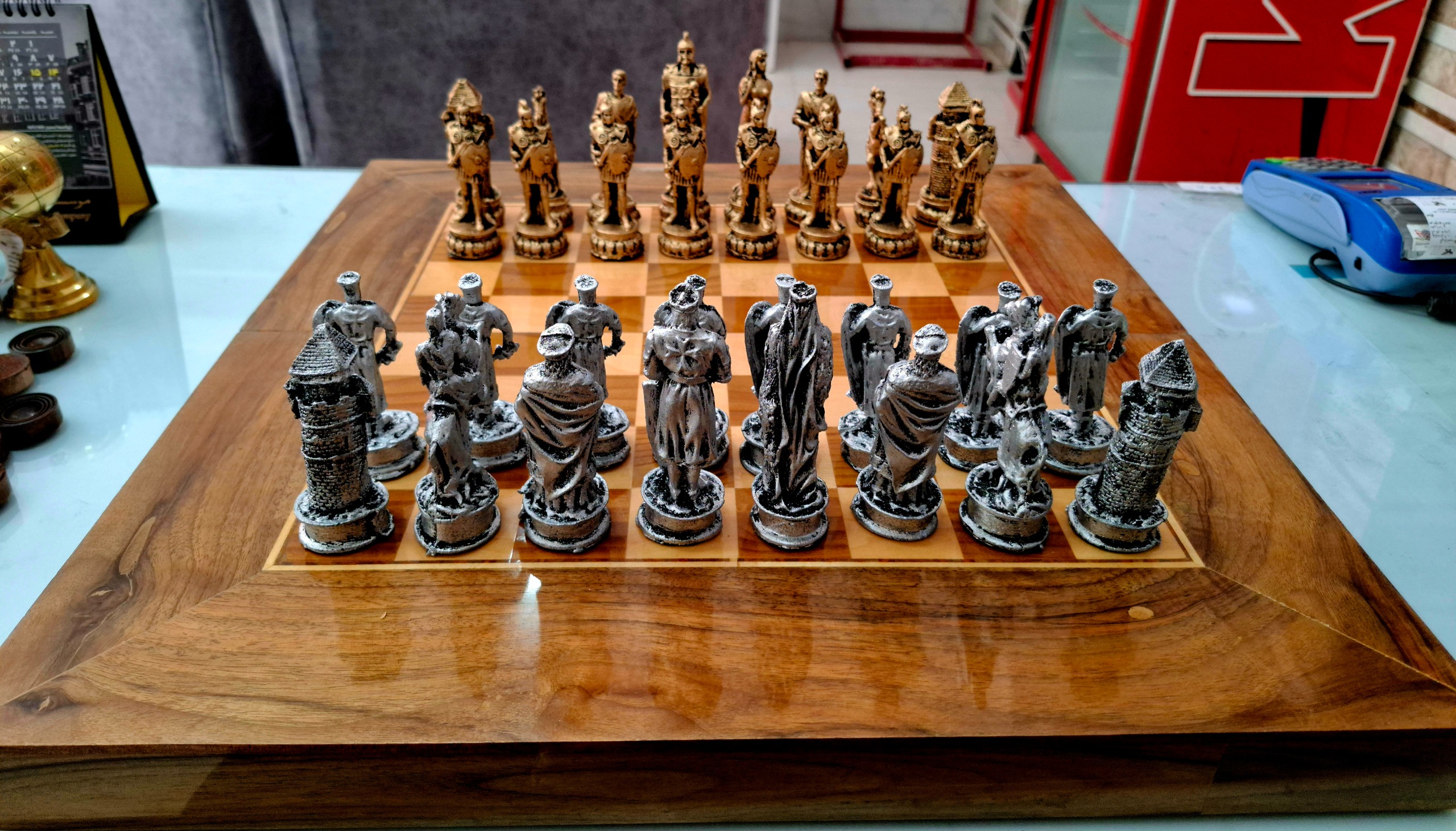 جعبه شطرنج فوق کلکسیونی چوب گردو