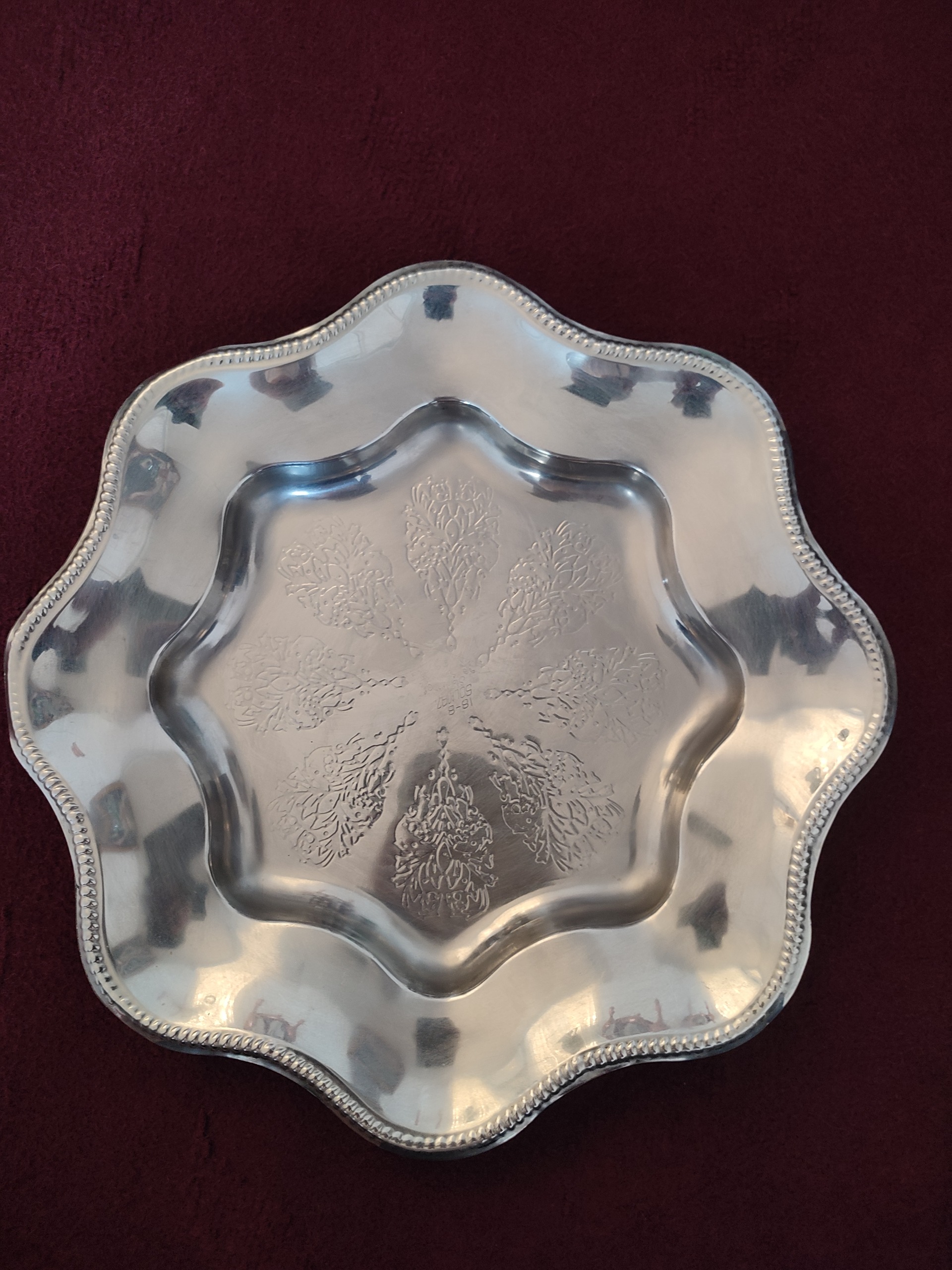 سینی قدیمی استیل دوره پهلوی