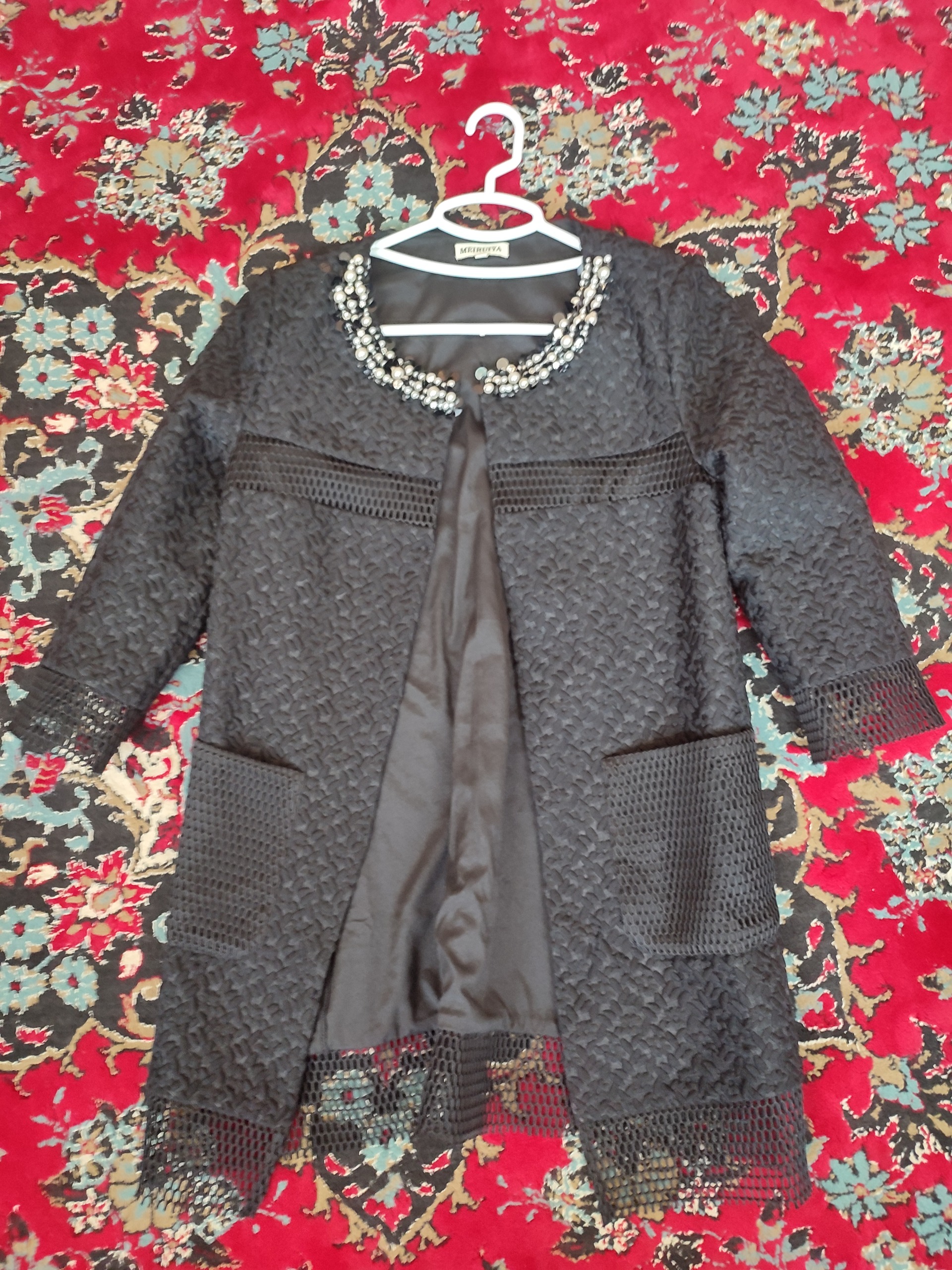 مانتو مجلسی رسمی دخترانه یغه سنگی