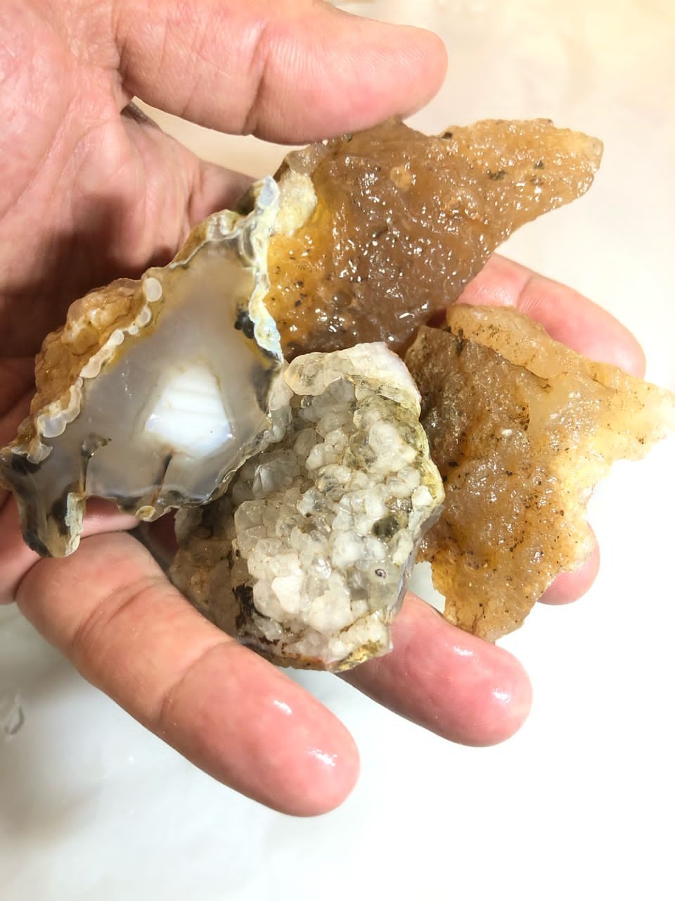 سنگ عقیق تاولی نباتی رنگ 808 آماده تراش