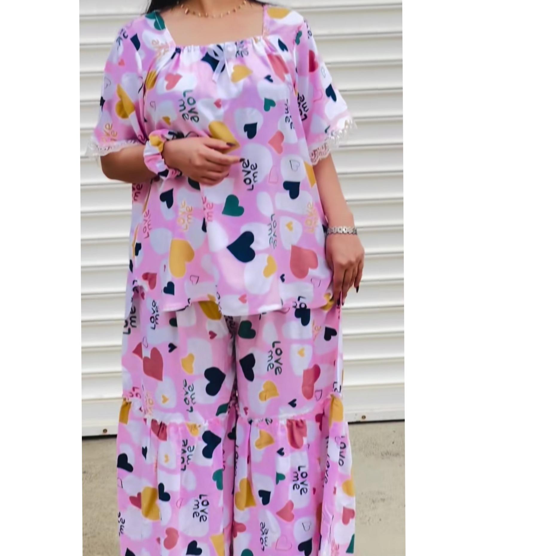 ست راحتی زنانه نخی