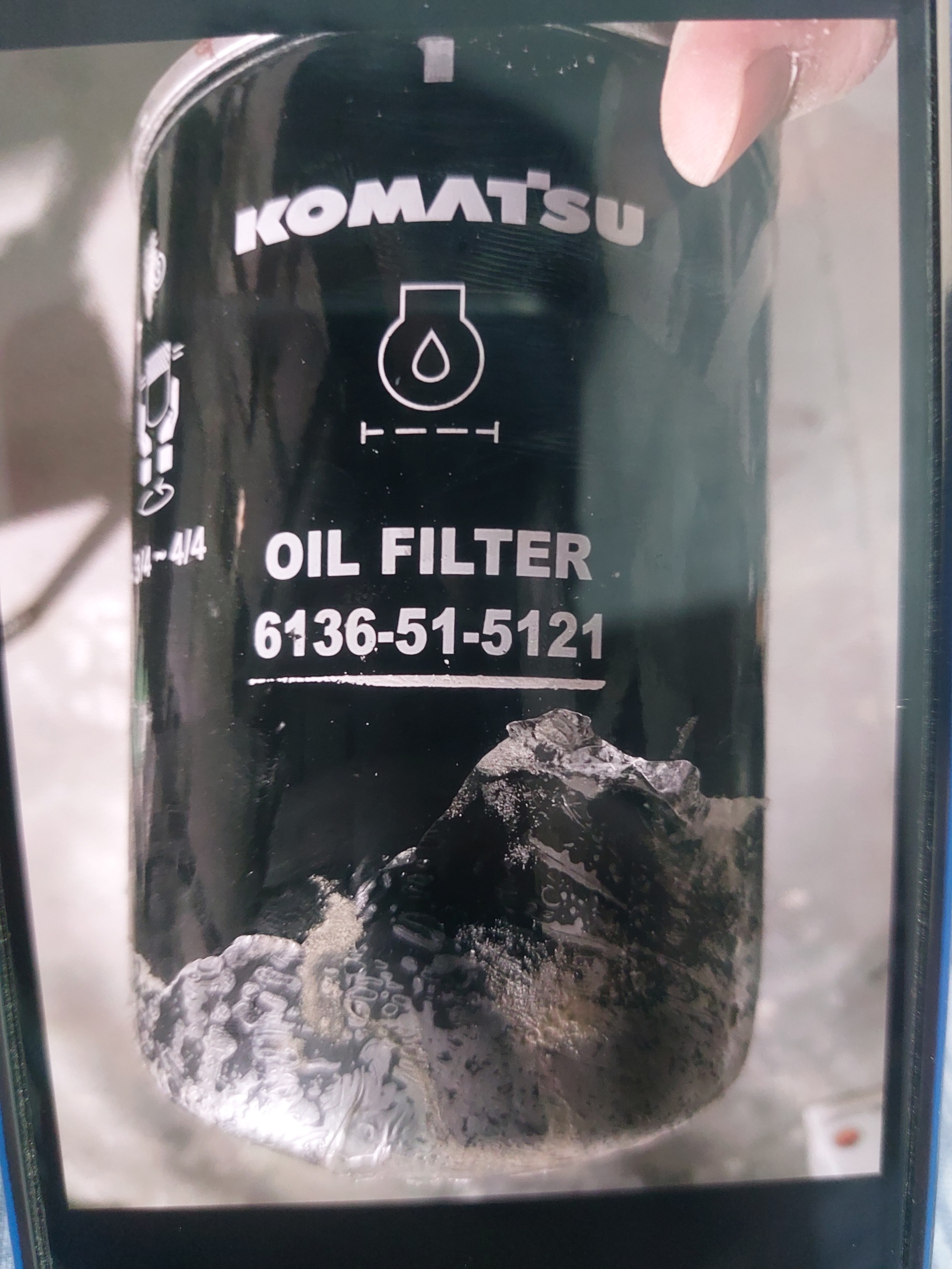 فیلتر روغن کوماتسو 6136