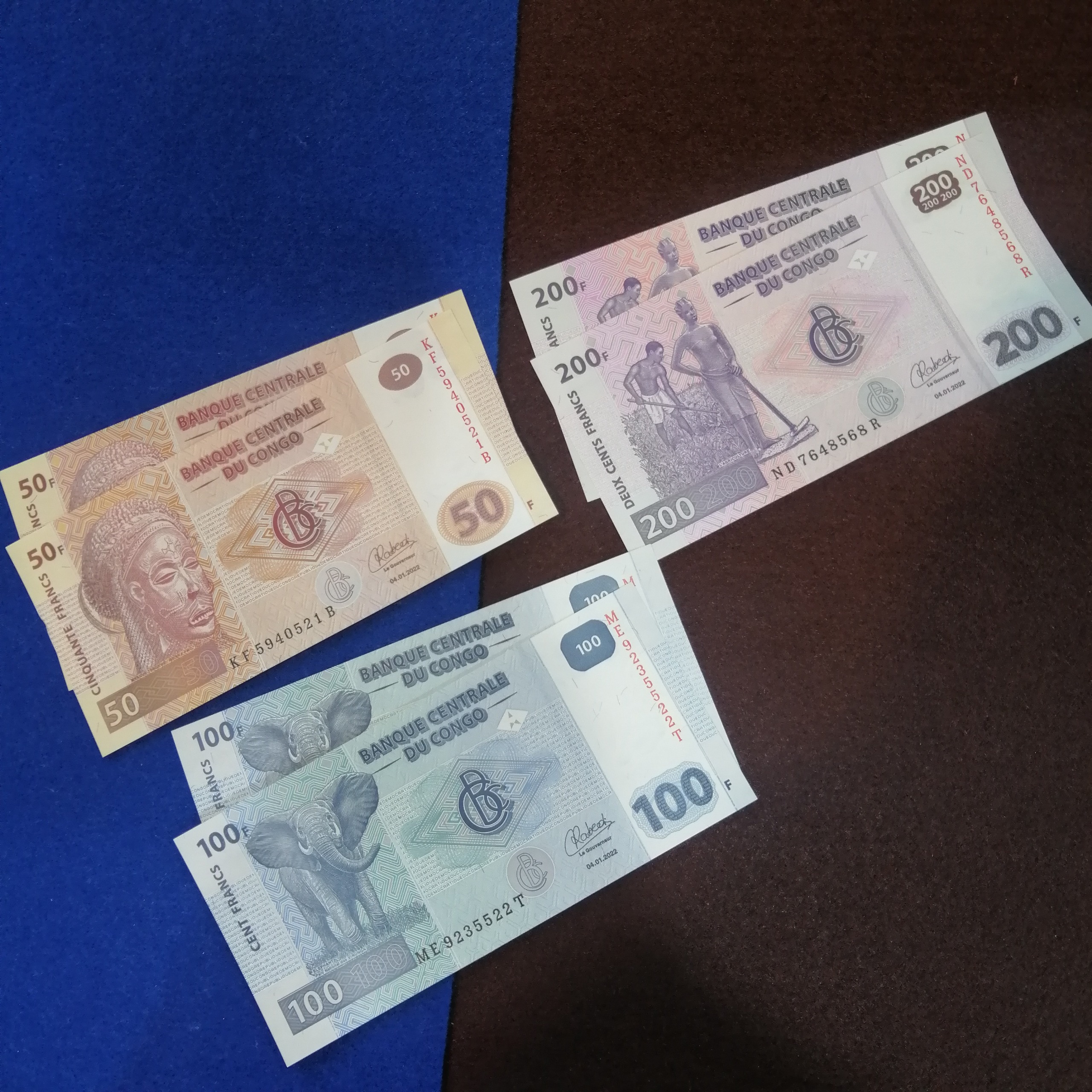 6 عدد اسکناس کنگو خشک