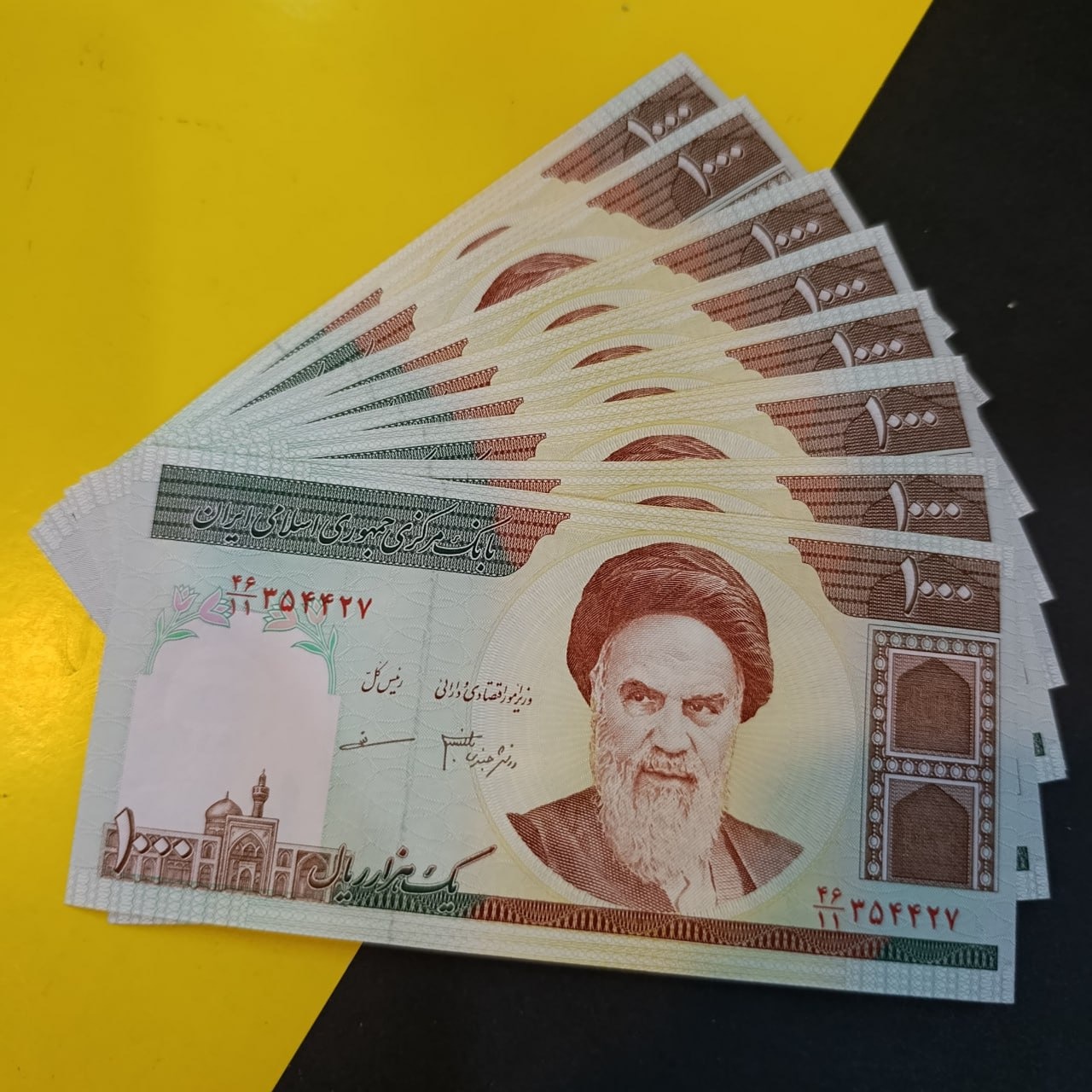 10 عدد صد تومانی خشک بانکی