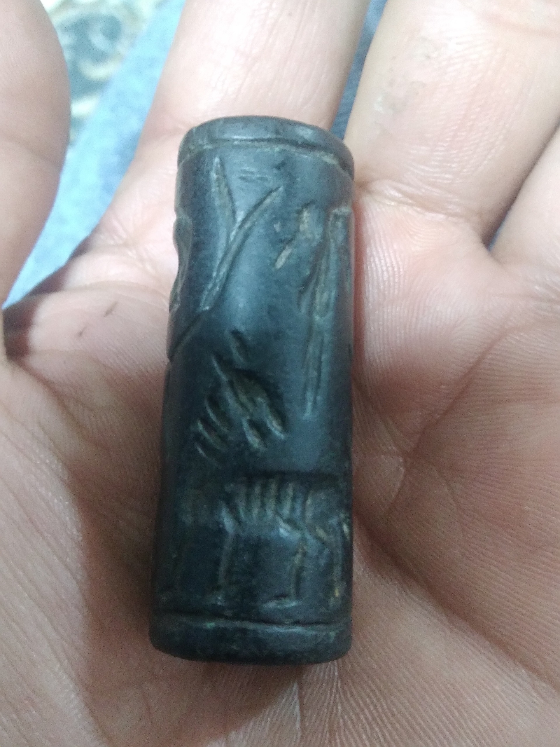 مهر لول یشم قدیمی آنتیک