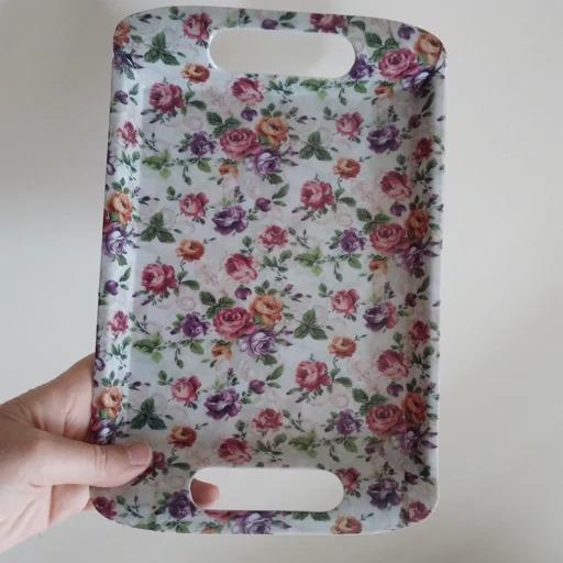 سینی ملامین دونفره طرح گل