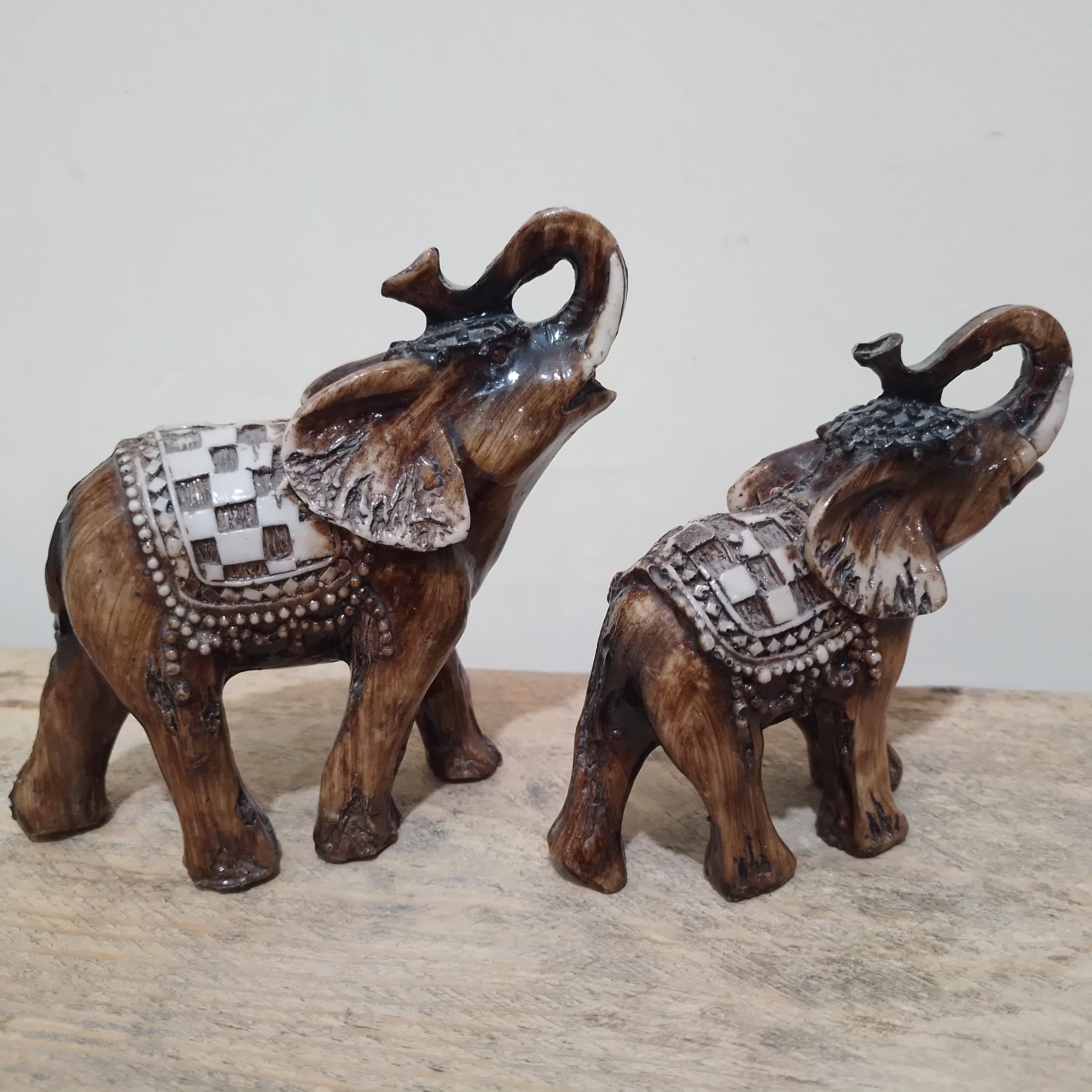 مجسمه دکوری تزئینی فیل دو عددی