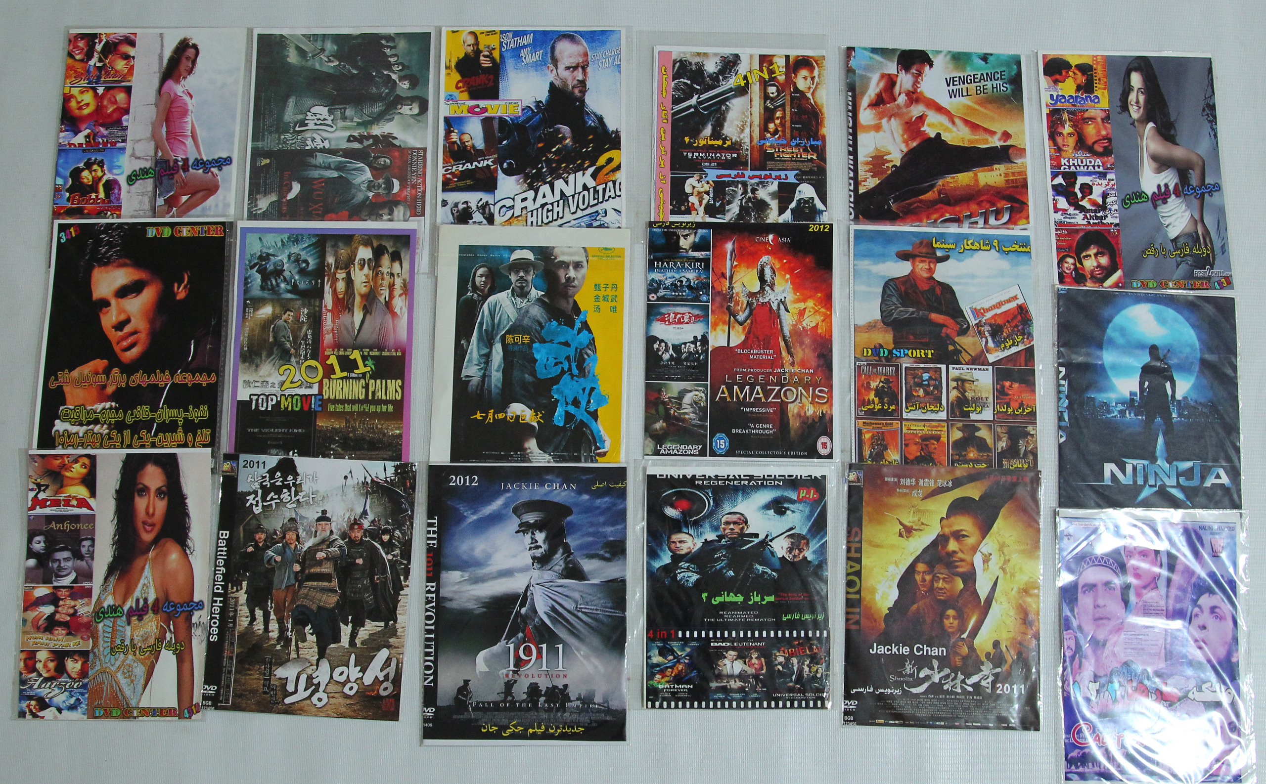 72 فیلم DVD در ژانرهای مختلف