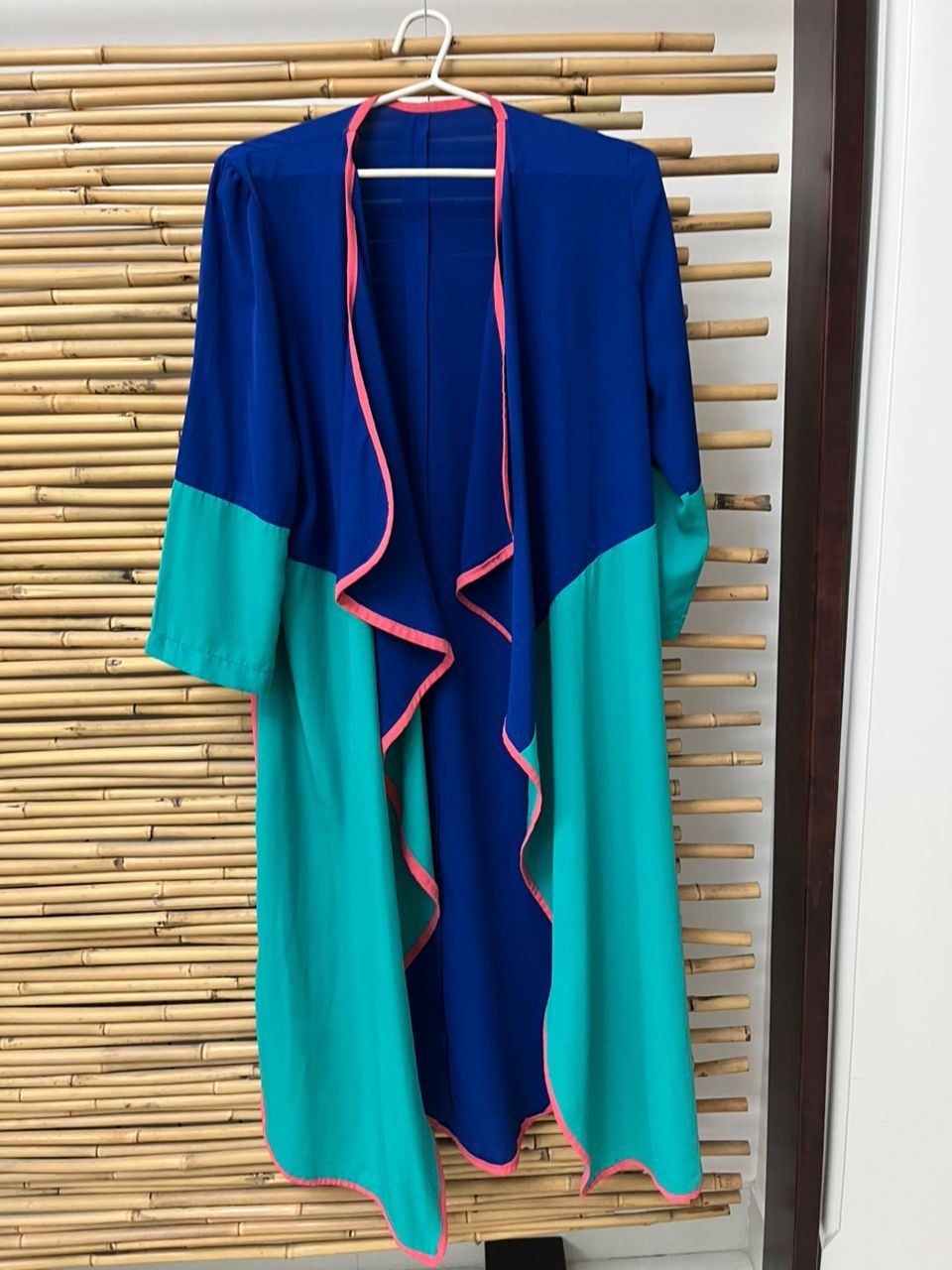 مانتو سه رنگ مزون دوز کرپ حریر