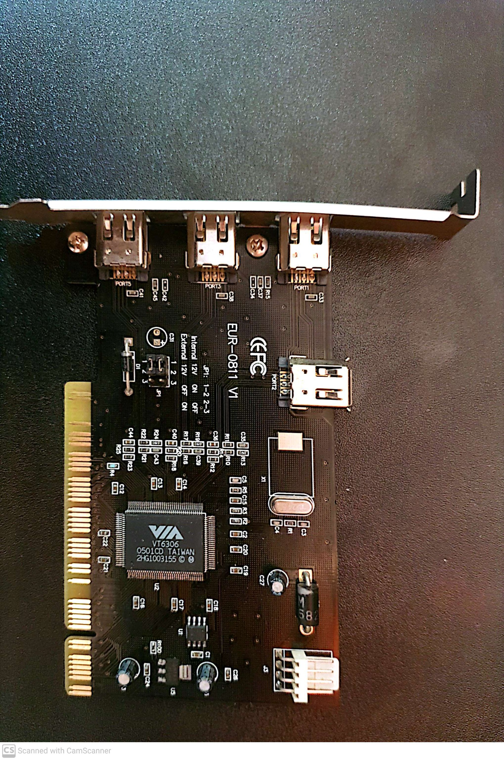 کارت 1394 PCI با چیپست VIA