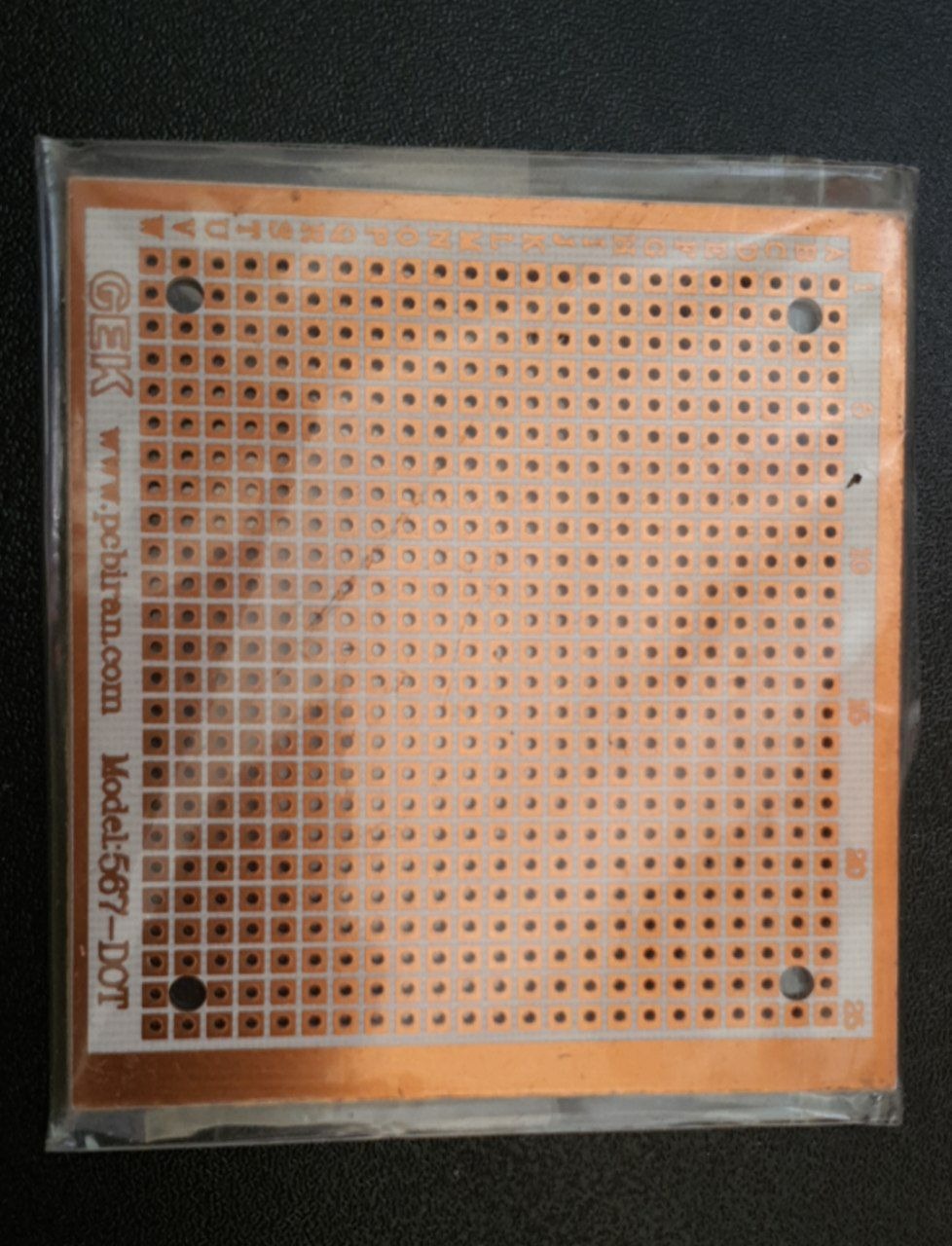 فیبر مدار چاپی سوارخ دار تک رو 77