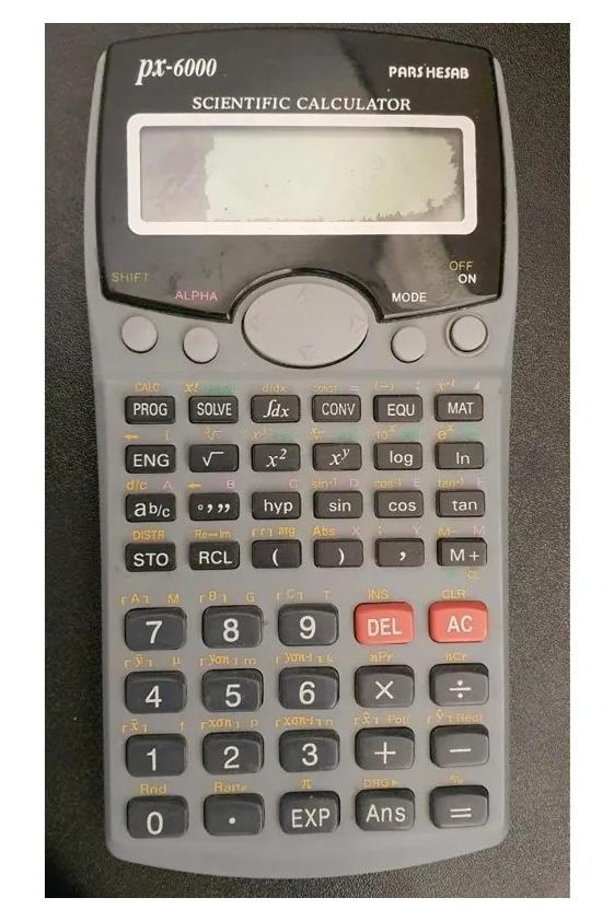 ماشین حساب مهندسی پارس حساب مدل PX-6000