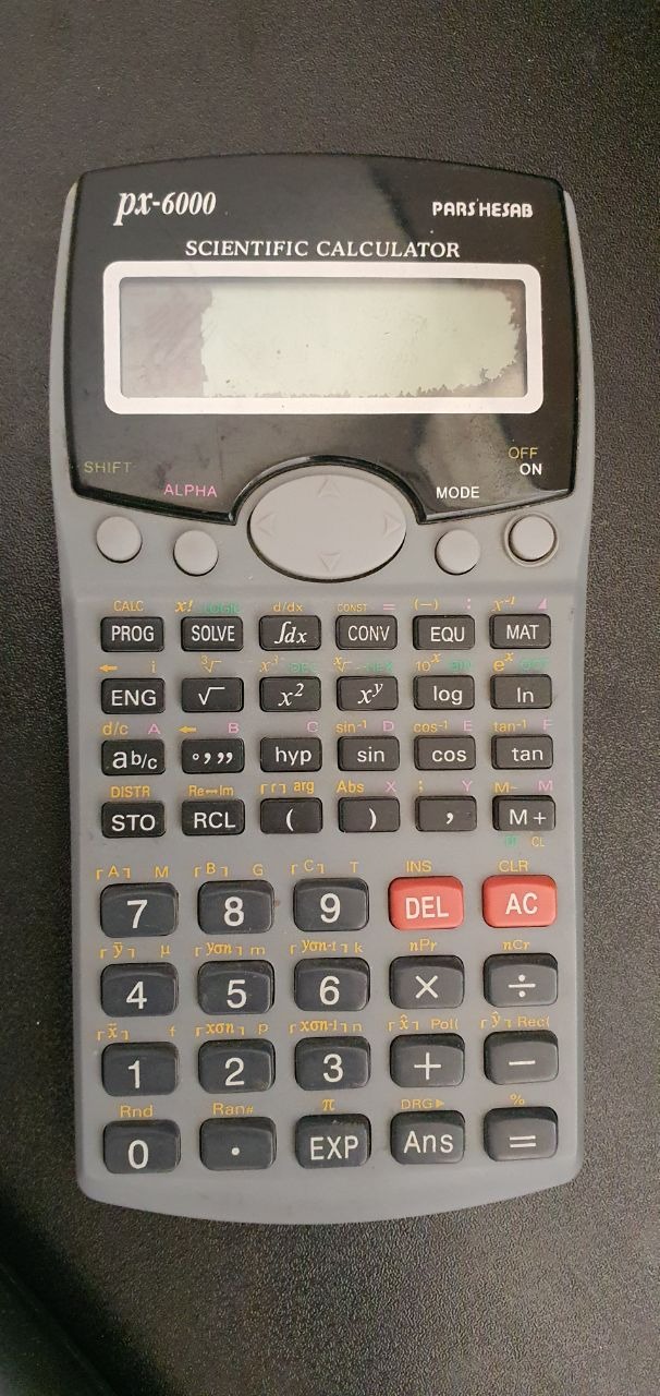ماشین حساب مهندسی پارس حساب مدل PX-6000