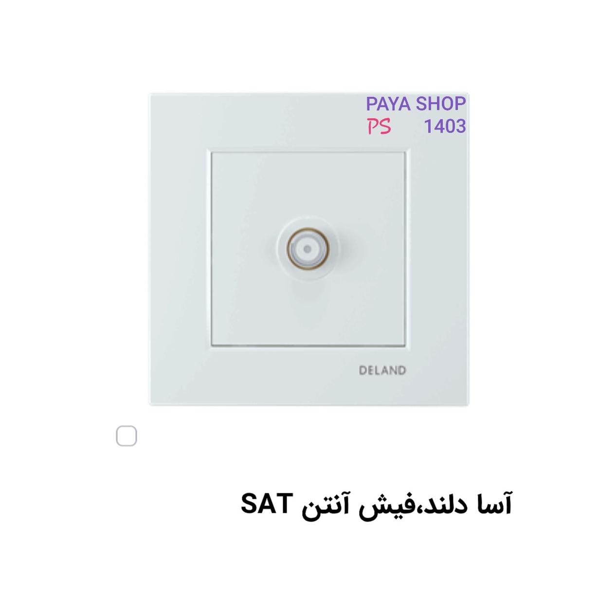 پریز آنتن sat دلند آسا سفید