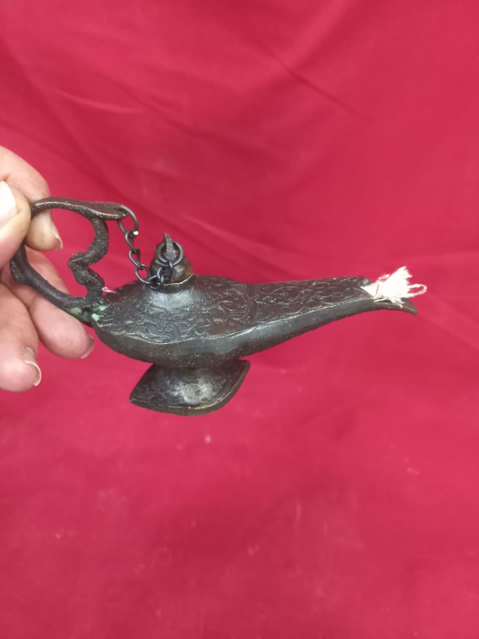 چراغ پیسوز یاچراغ جادو نقشداربرنجی