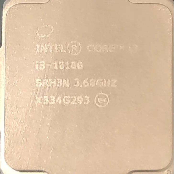 cpu intel core i3 10100 همراه با فن و باکس فن