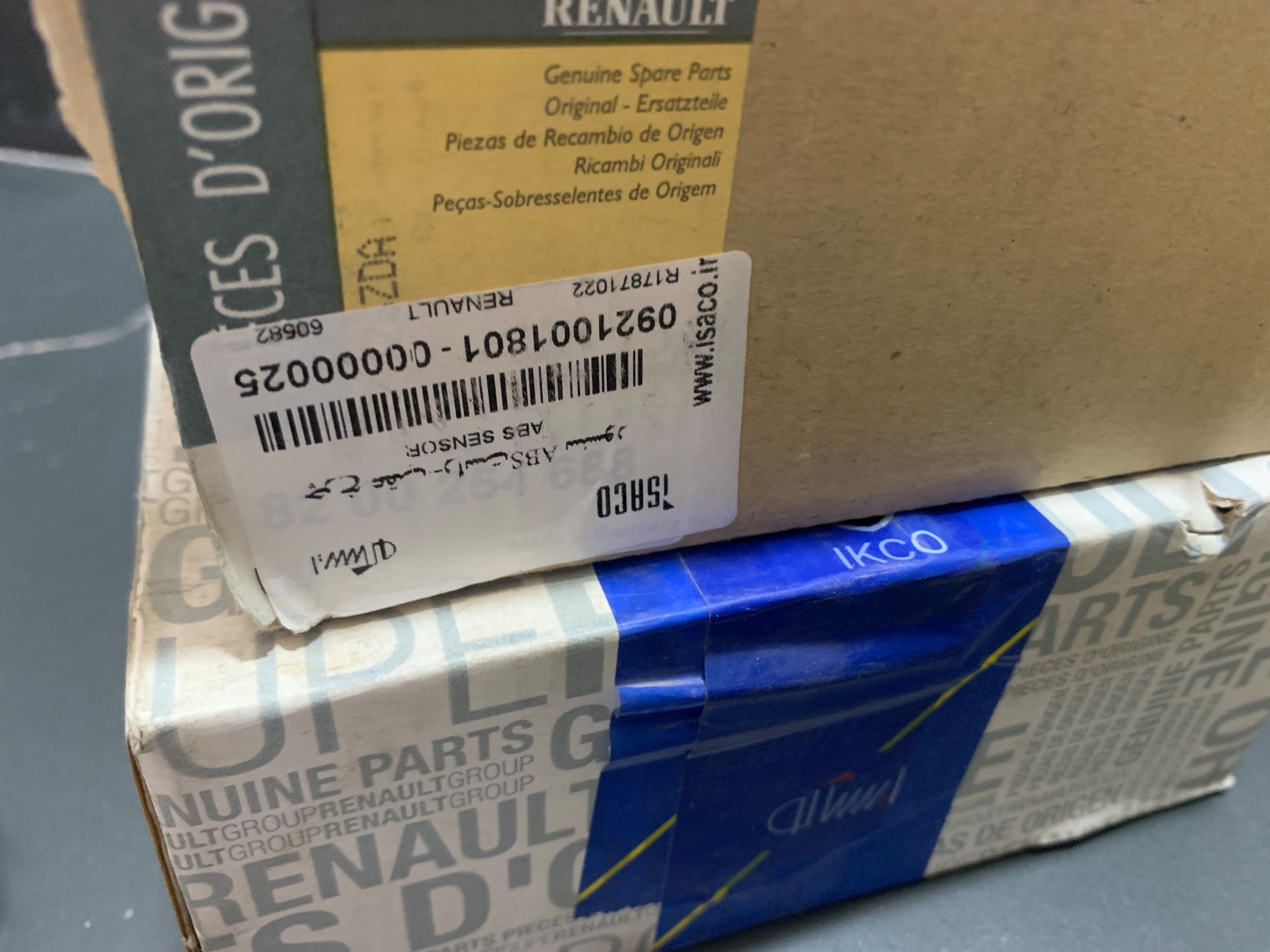 سنسور abs چرخ عقب راست ال نود رنو تندر 90 ایساکو