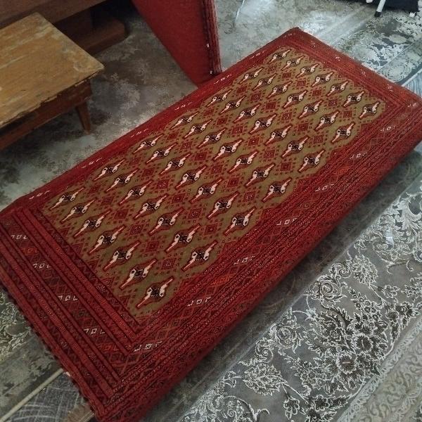 یک جفت پشتی دستباف قدیمی وسنگین تمیز وسالم