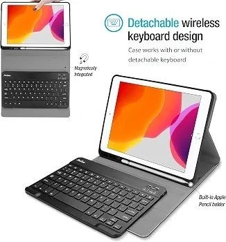 کیبورد کیس آیپد 10.2 اینچ بلوتوثی برند ProCase