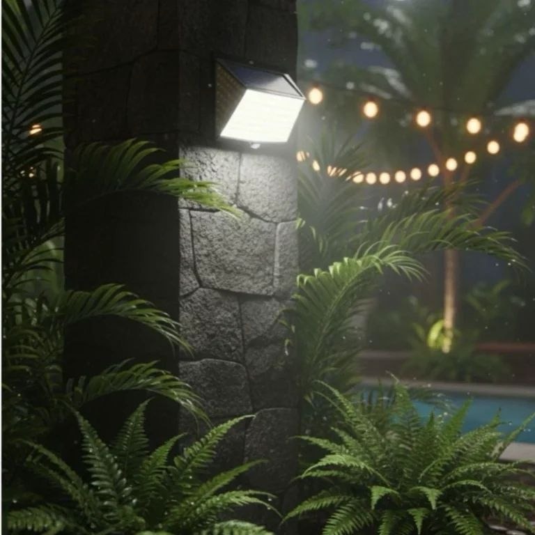 چراغ خورشیدی امنیتی228 LEDبا پوشش 270° پک4عددی