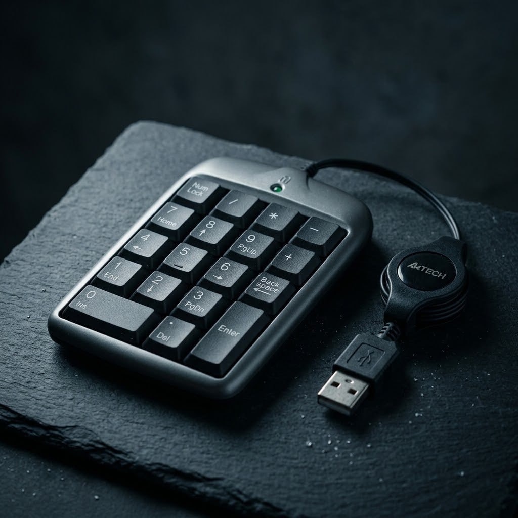 کیبوردعددی اکسترنالUSB جمعشونده18کلیدA4Tech TK-5
