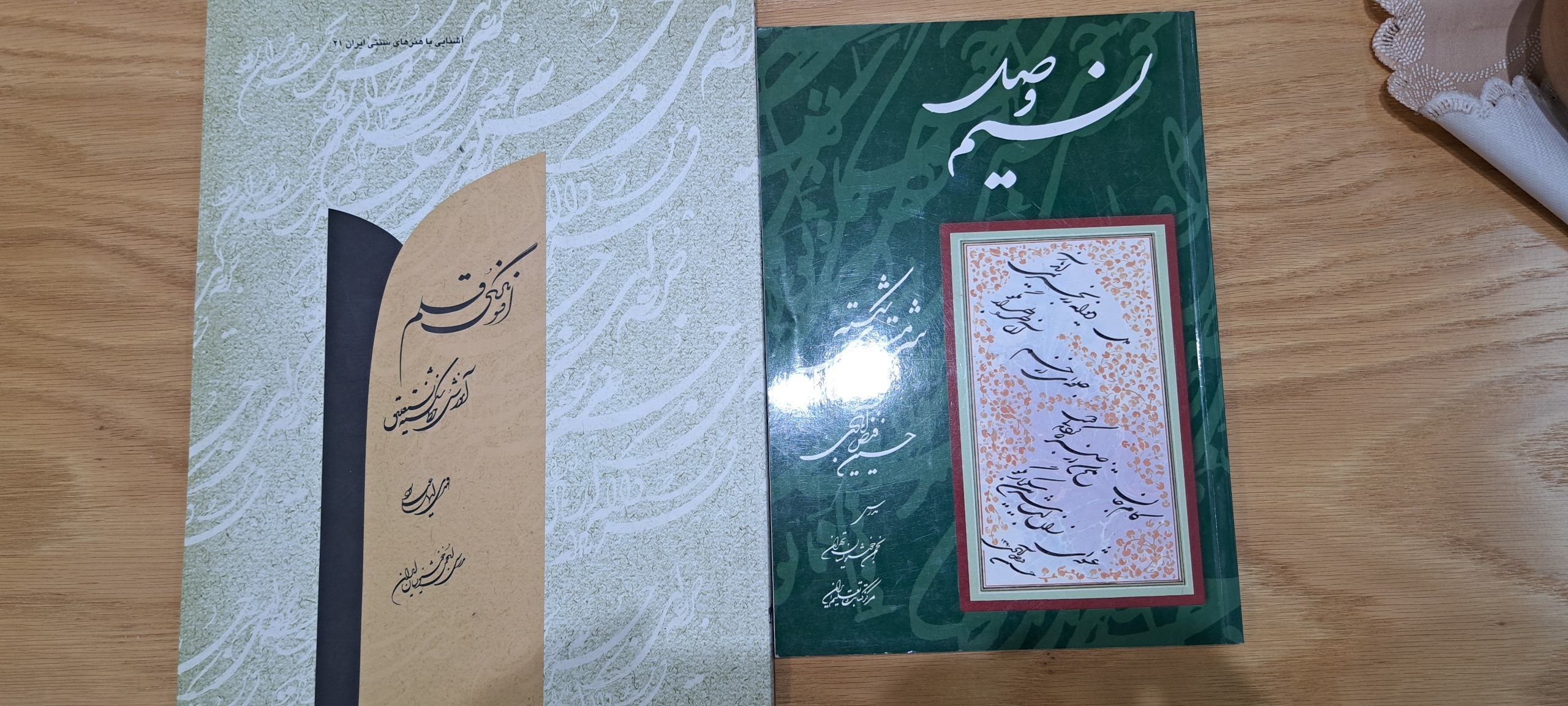 کتاب نستعلیق شکسته  افسونگری قلم و نسیم وصل