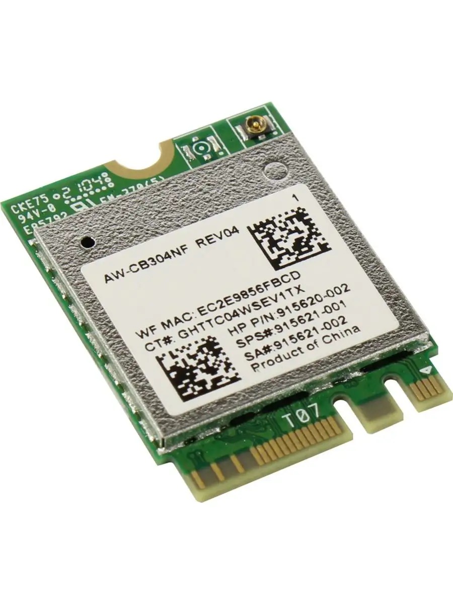 کارت وایرلس Realtek RTL8821CE ac AW-CB304NF M.2