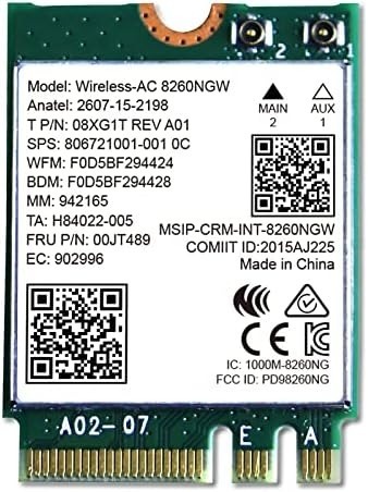 کارت وایرلس Intel® Dual Band Wireless-AC 8260 NGW