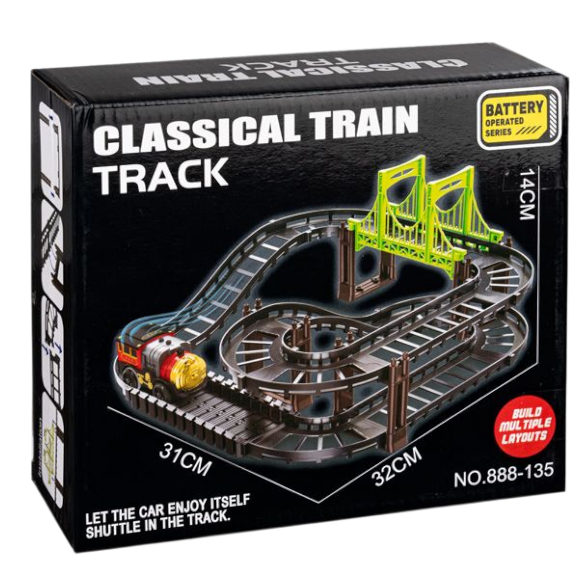  قطار ریلی لوکوموتیو کلاسیک باتری