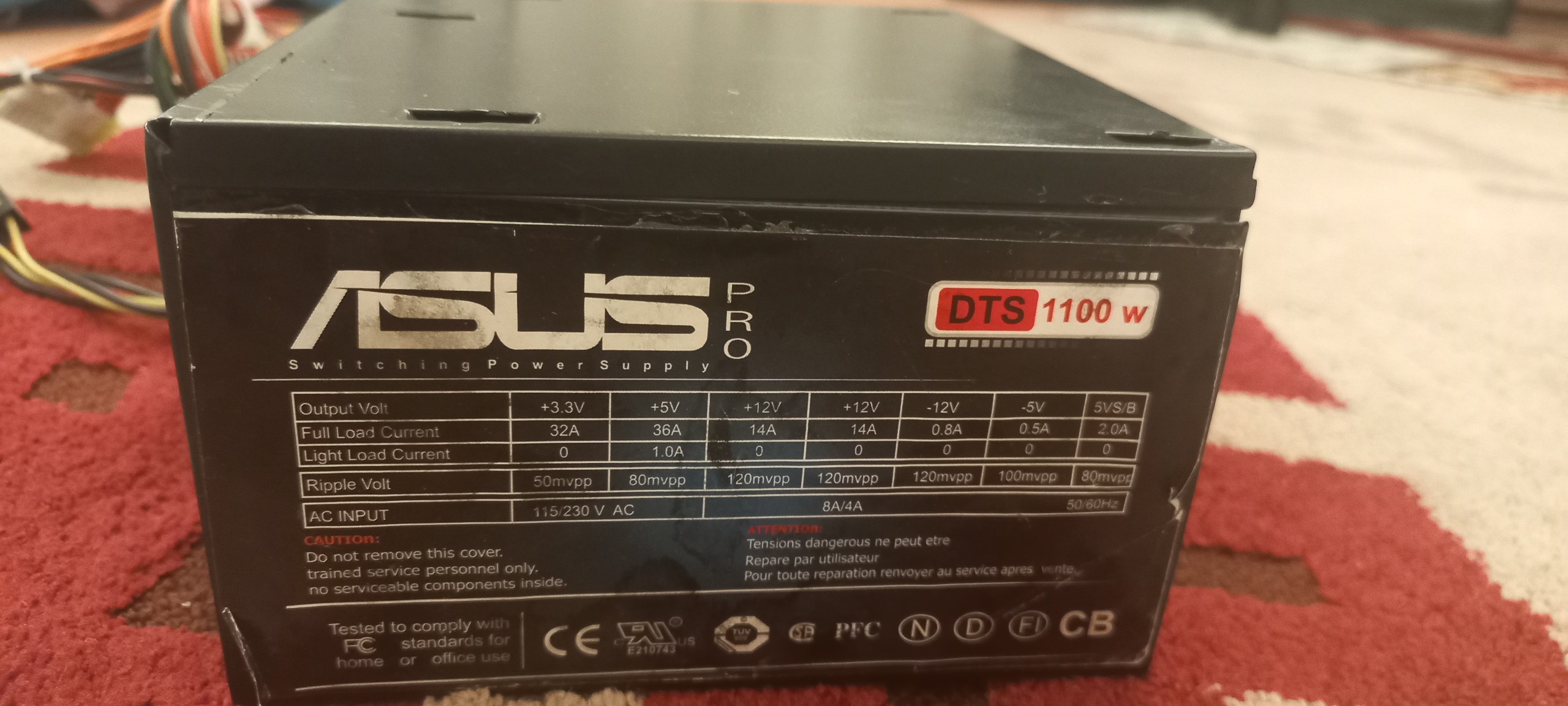 پاور ASUS با توان 1100 w