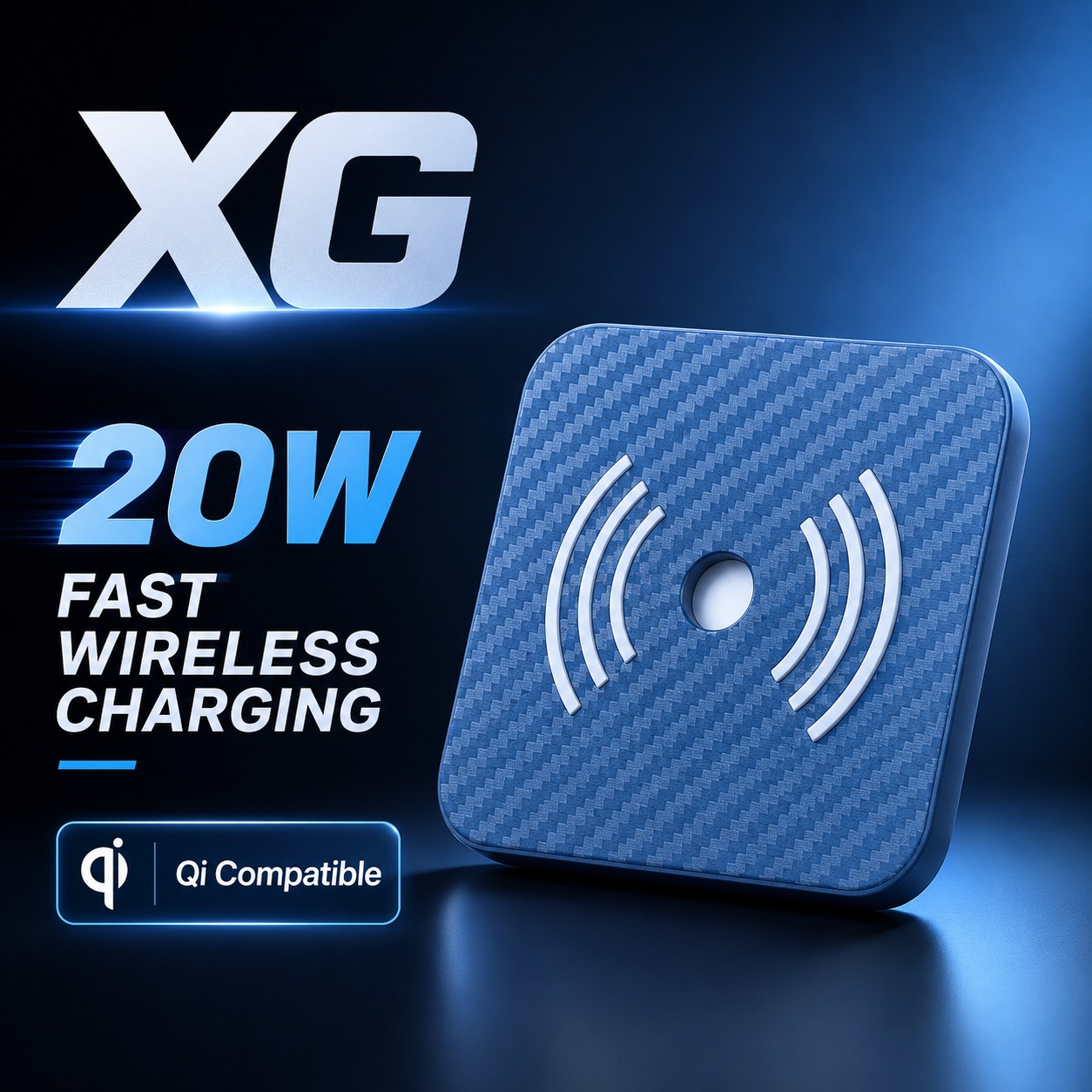 شارژر وایرلس موبایل برند XG با توان 20وات