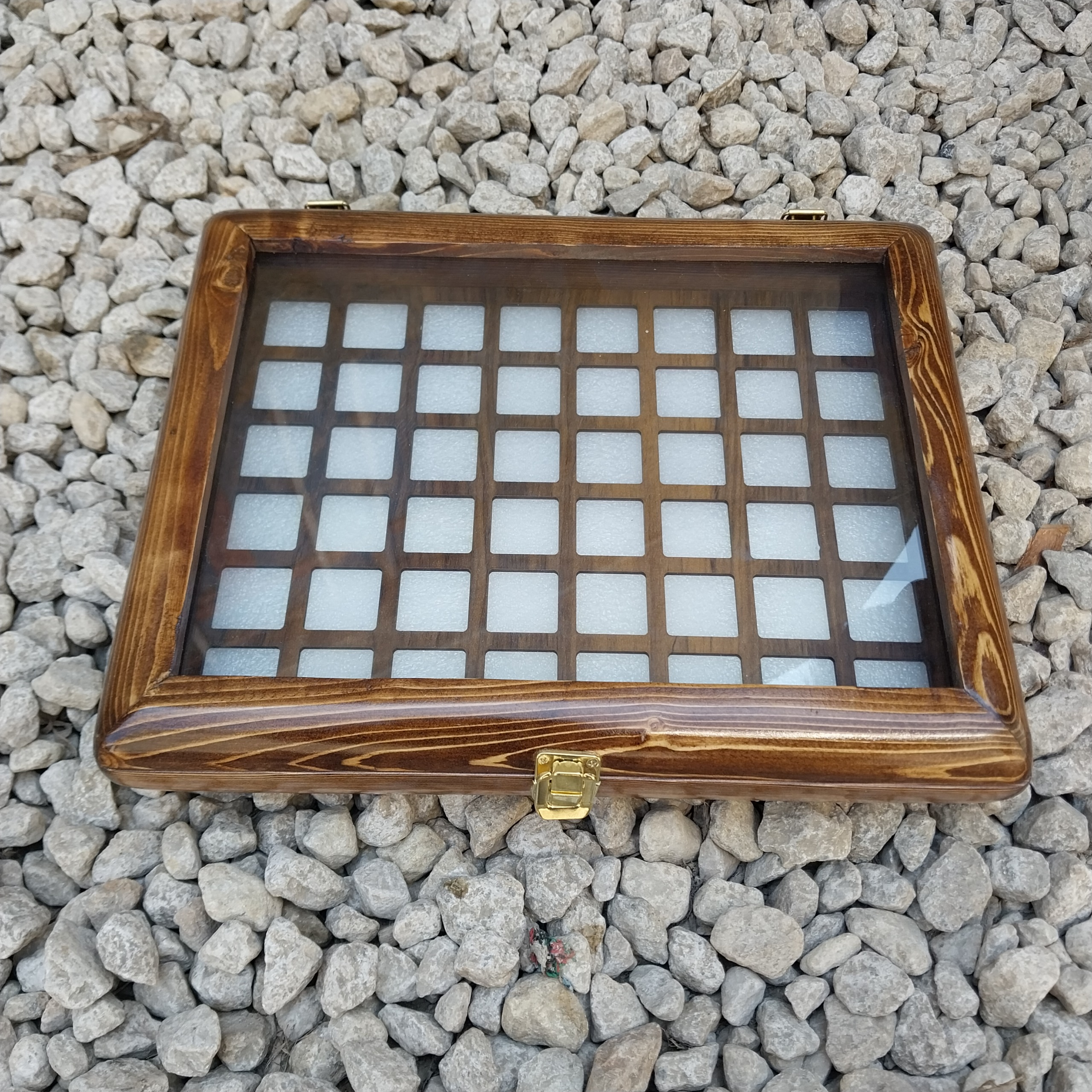 جعبه چوبی مخصوص انگشتر کلکسونی