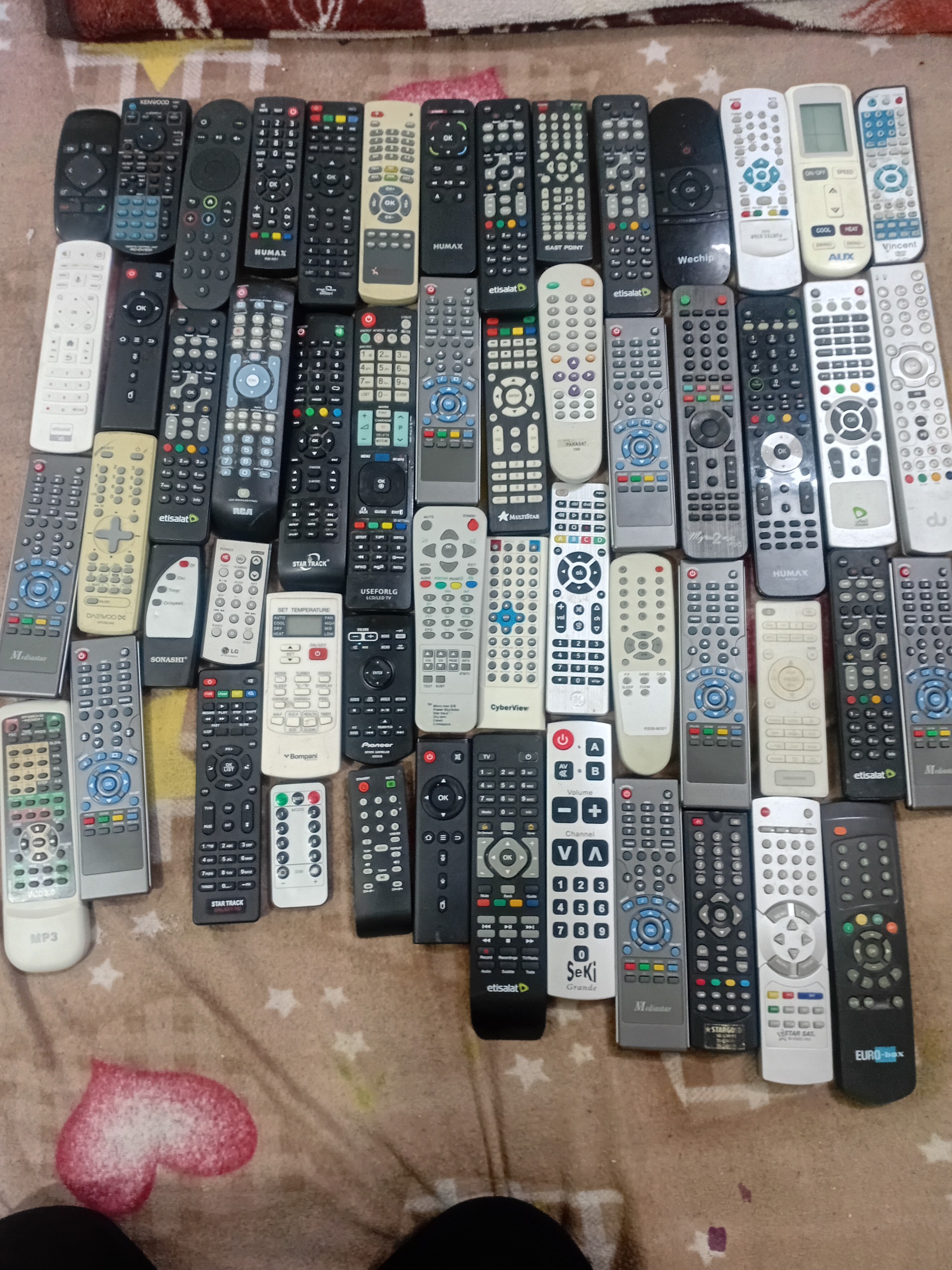 50عددریموت کنترل صوتی تصویری
