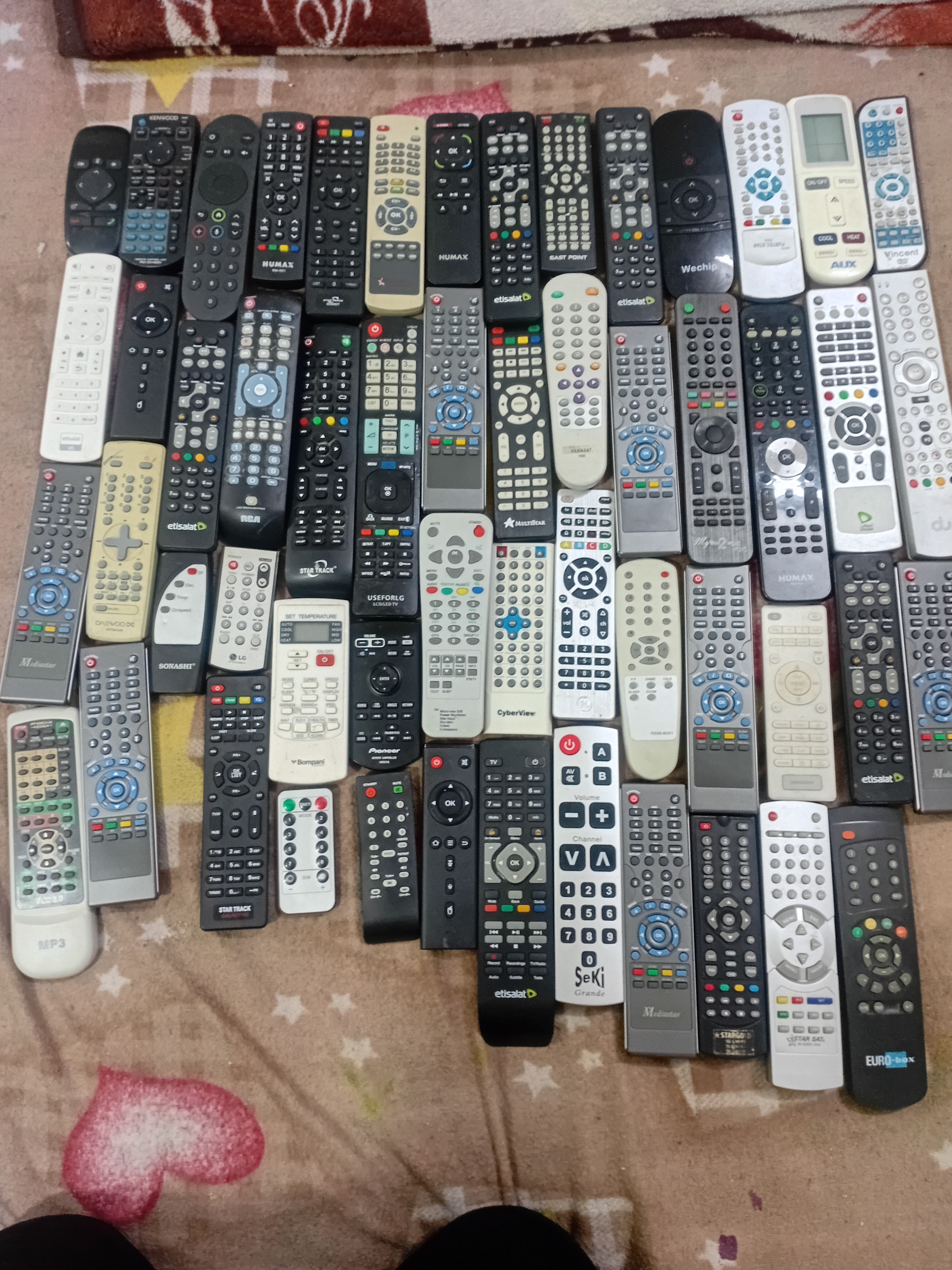 50عدد ریموت کنترل صوتی تصویری